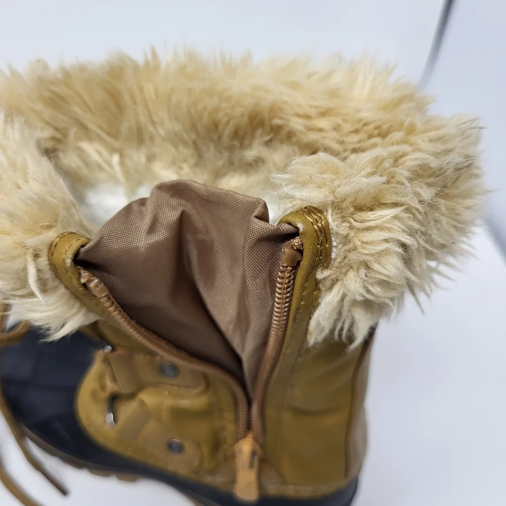 Dream Pairs Girls Size‎ 10 Forester Faux Fur Zip Closure Snow Waterproof Boots